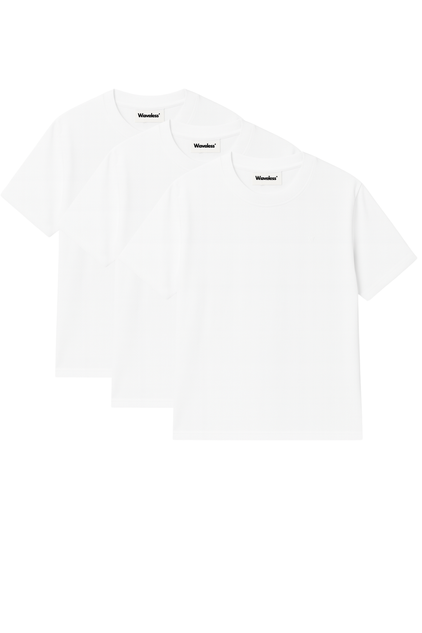 3er Bundle – Classic Fit T-Shirts (Weiss)