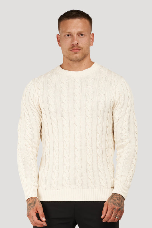 Weisser Pullover